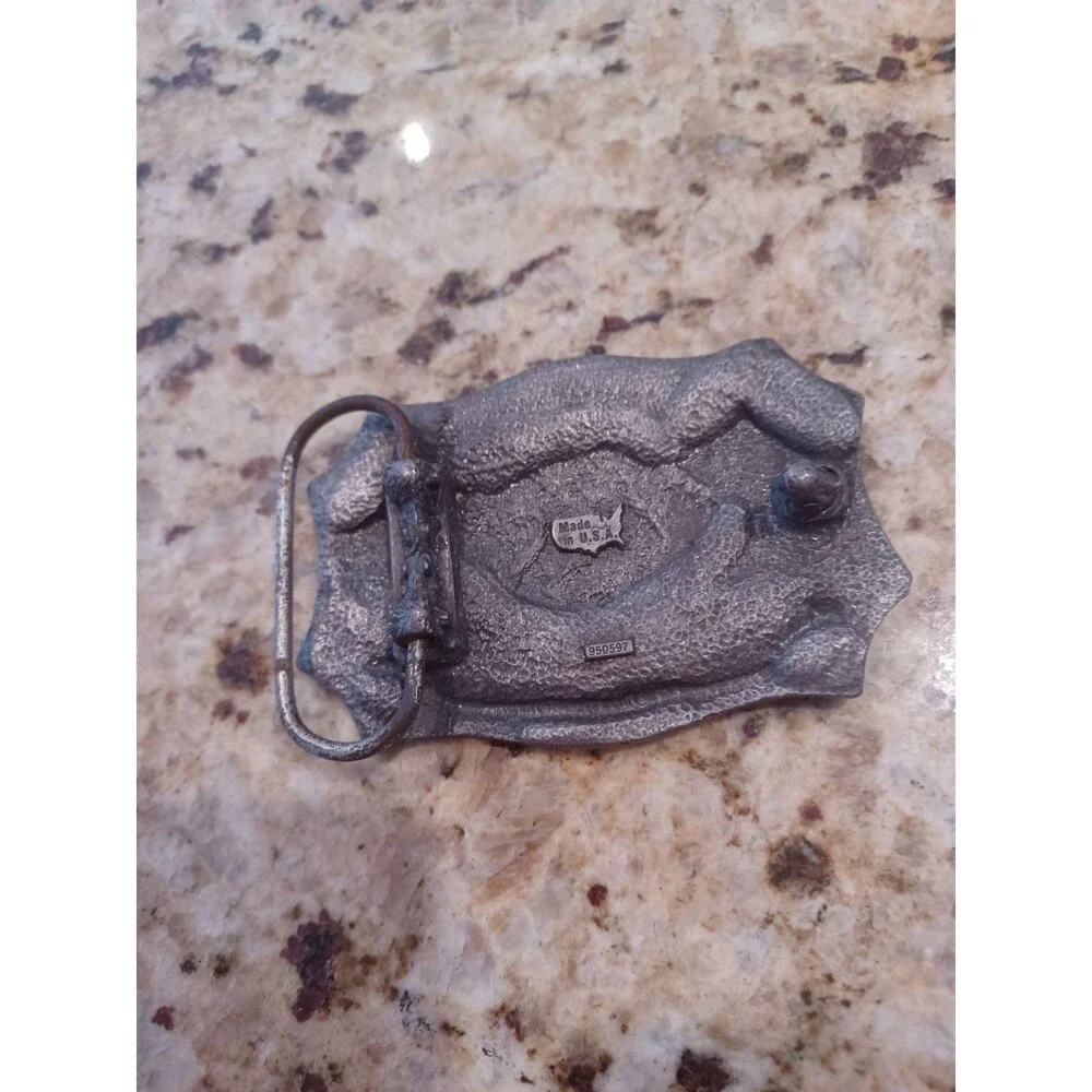 NRA RIfle Association 125 Years 1871-1996 Belt Buckle Made In The USA BRASS